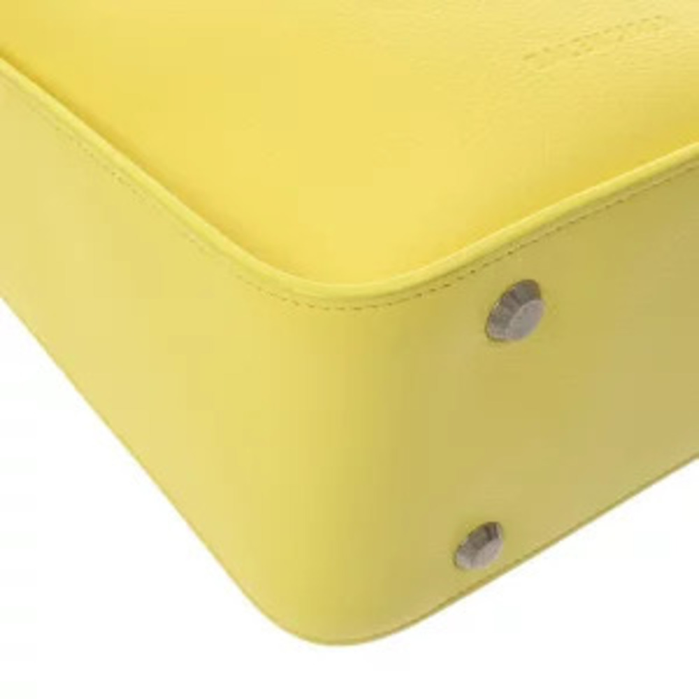 Balenciaga Tool North South Yellow Leather Handbag - Picture 6 of 9